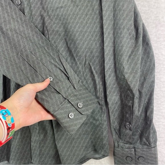 Express Slim Grey collared Button down size S - Picture 4 of 6